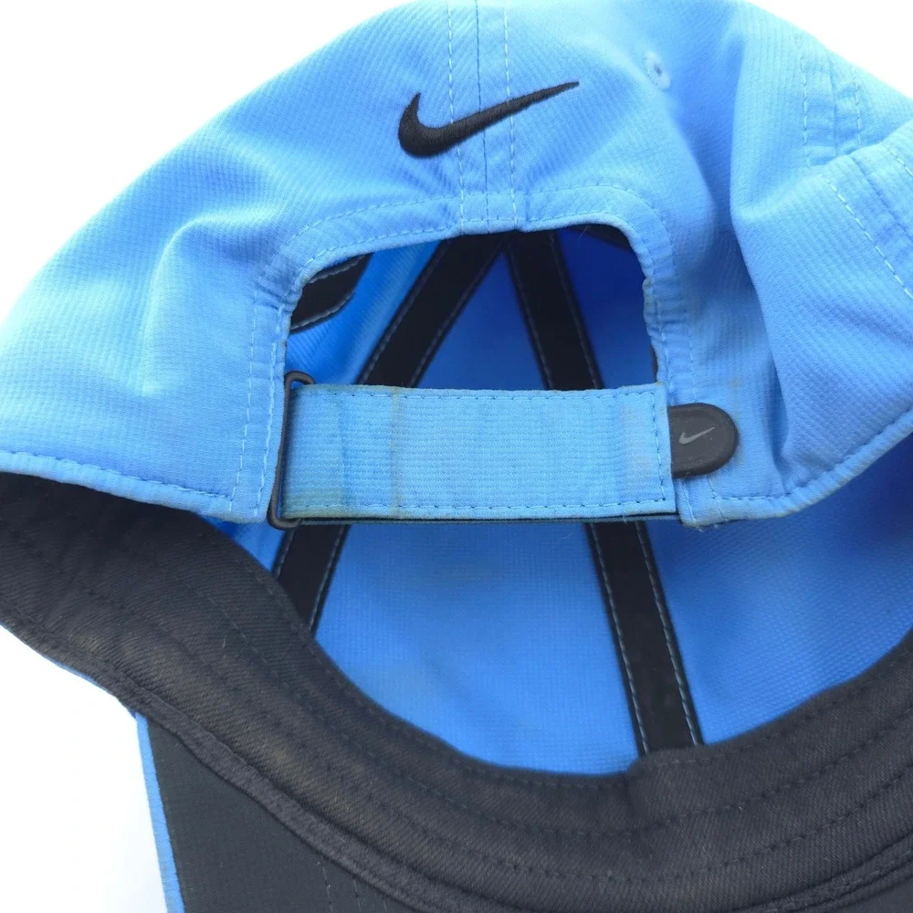 Nike Golf Baseball Cap Unisex OSFM Blue Swoosh Dri-FIT Adjustable 727042-448